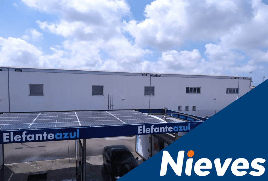 Instalación fotovoltaica para Washnet