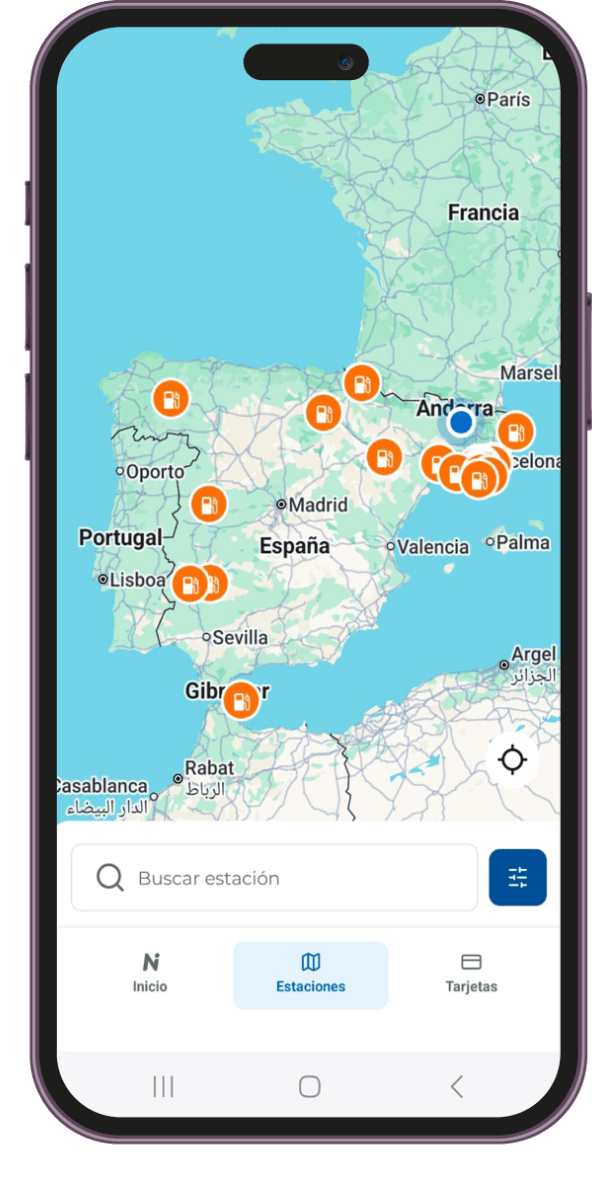 Find your gas station and check your prices with Nmove
