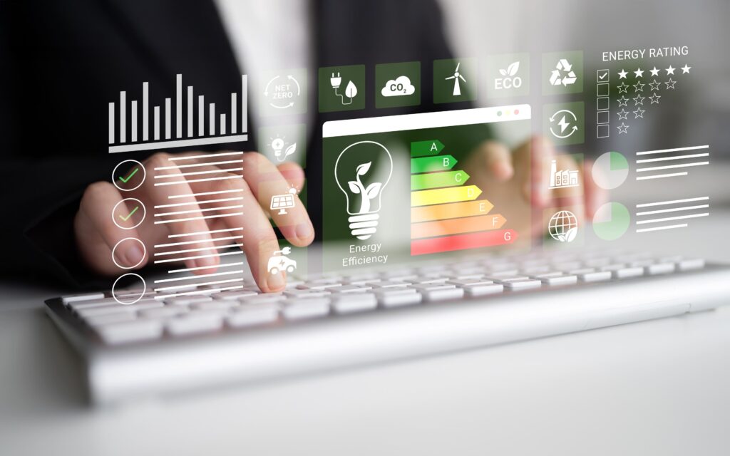 Gráfico de resultados dónde se muestra datos sobre gestión energética integral de una empresa